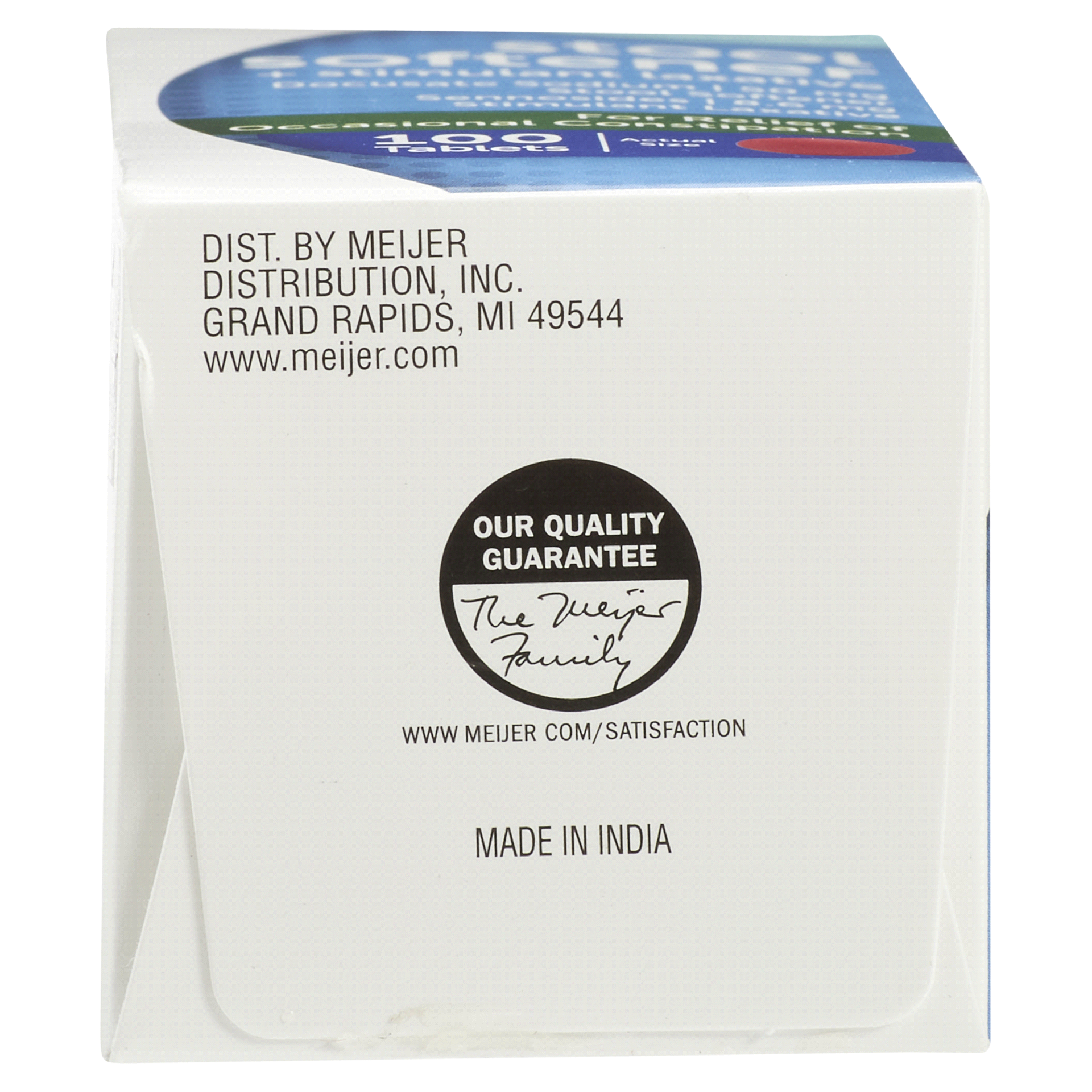 slide 22 of 29, Meijer Stool Softener Stimulant Laxative, Tablets, 100 ct