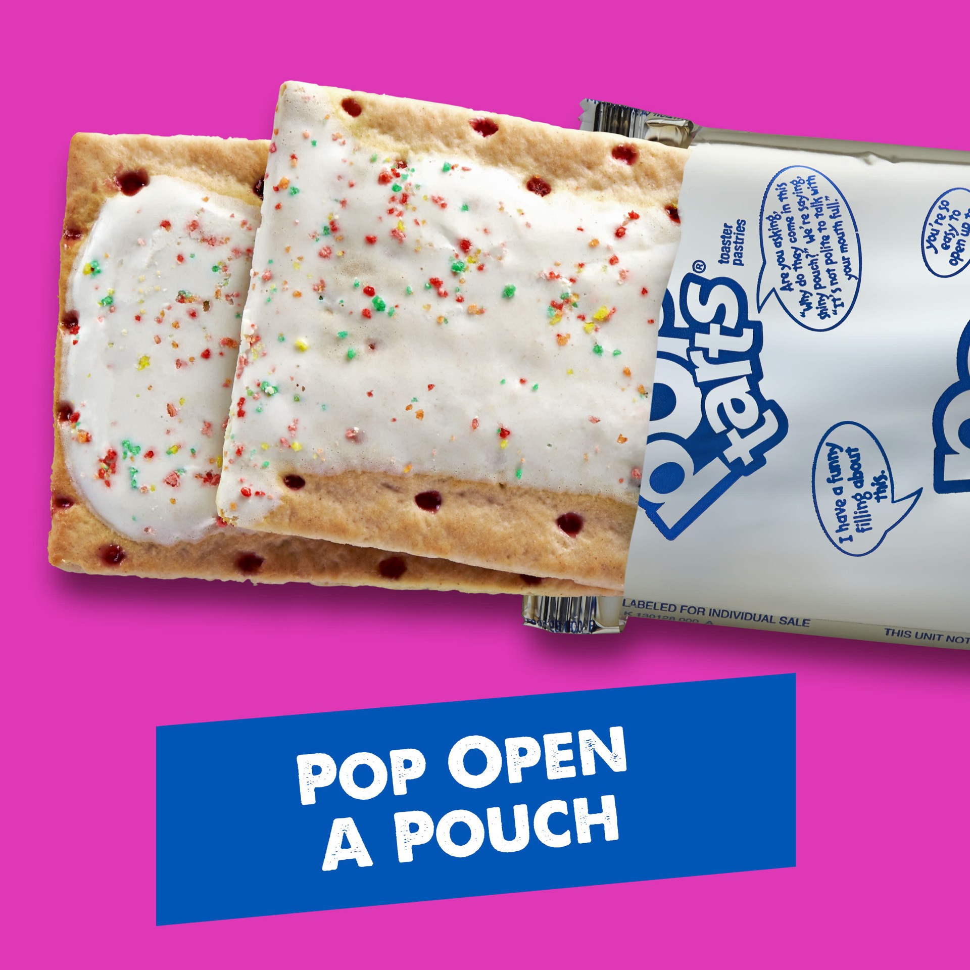 slide 2 of 5, Pop-Tarts Frosted Strawberry Toaster Pastries, 8 ct
