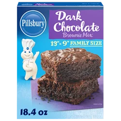 Pillsbury Dark Chocolate Brownie Mix, 18.4 oz Box