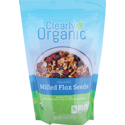 slide 1 of 1, Clearly Organic Milled Flax Seed, 14 oz