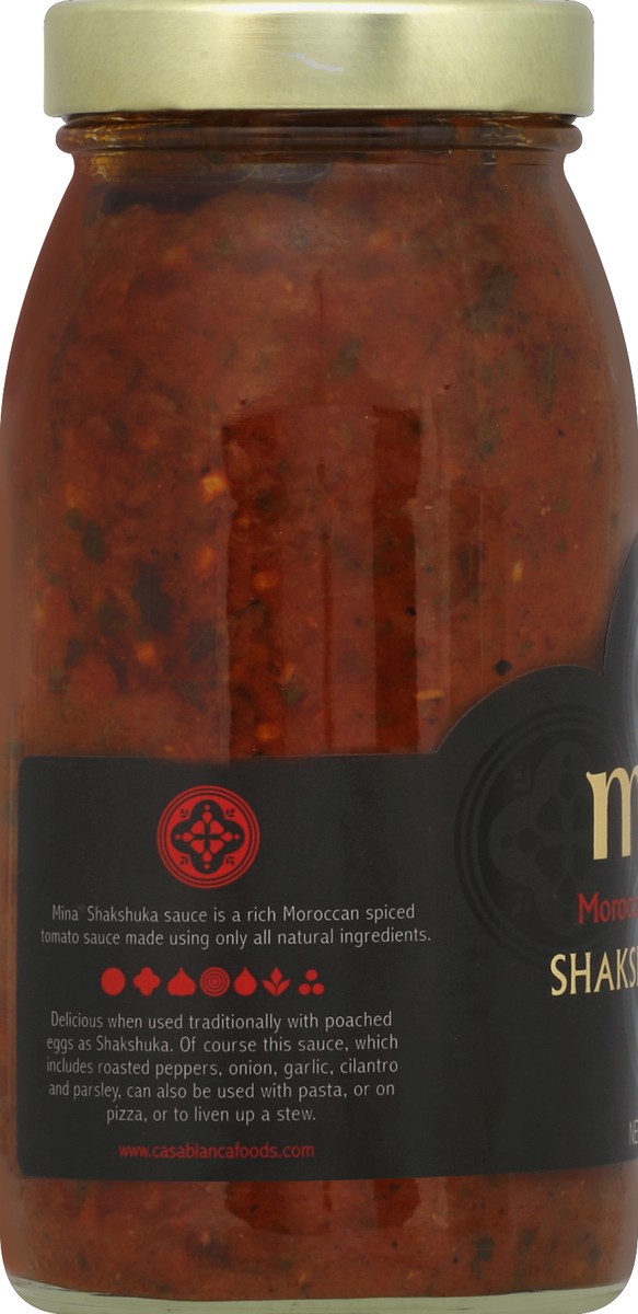 slide 3 of 6, Mina Moroccan Spiced Tomato Shakshuka Sauce, 26 oz