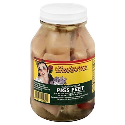 slide 1 of 1, Dolores Pickled Pigs Feet, 19 oz