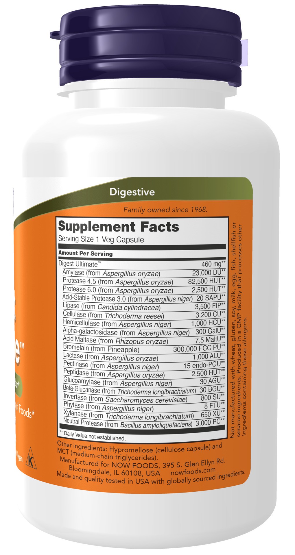 slide 2 of 4, NOW Digest Ultimate™ - 120 Veg Capsules, 120 ct