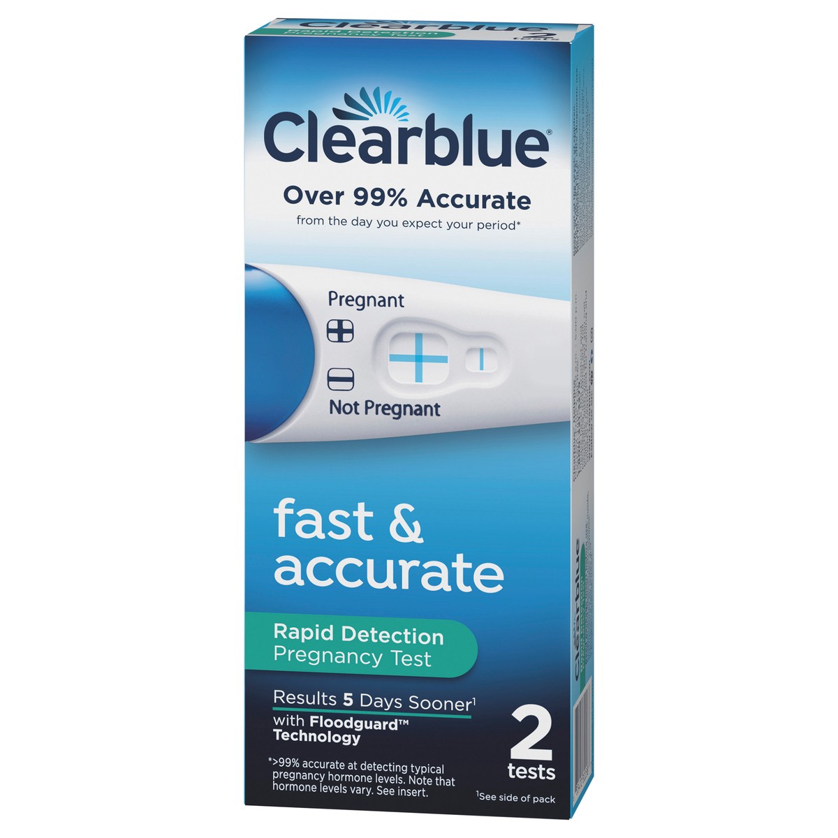 slide 7 of 7, Clearblue Clear Blue Easy Pregnancy Test, 2 ct