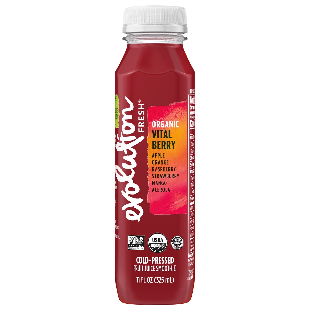 slide 1 of 12, Evolution Fresh Organic Vital Berry Cold-Pressed Vegetable & Fruit Blend Juice 11 oz., 11 fl oz
