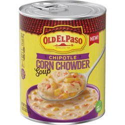 Old El Paso Chipotle Corn Chowder Soup, Ready to Serve Canned Soup, 18.5 oz