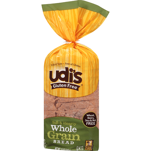 slide 7 of 8, Udi's Gluten Free Whole Grain Bread, 12 oz