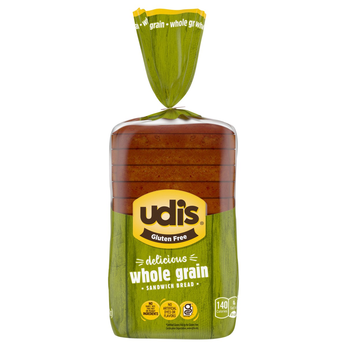 slide 1 of 8, Udi's Gluten Free Delicious Multigrain Sandwich Bread, Frozen, 12 oz., 12 oz