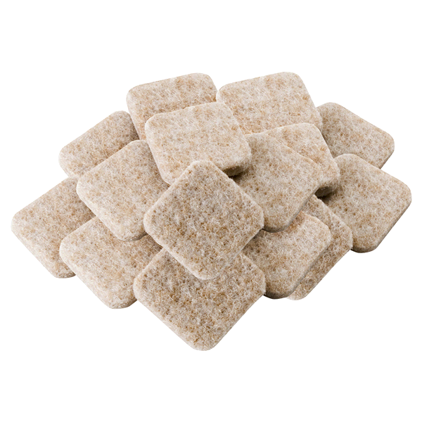 slide 1 of 1, Soft Touch Square Oatmeal Felt Pads, 1 ct