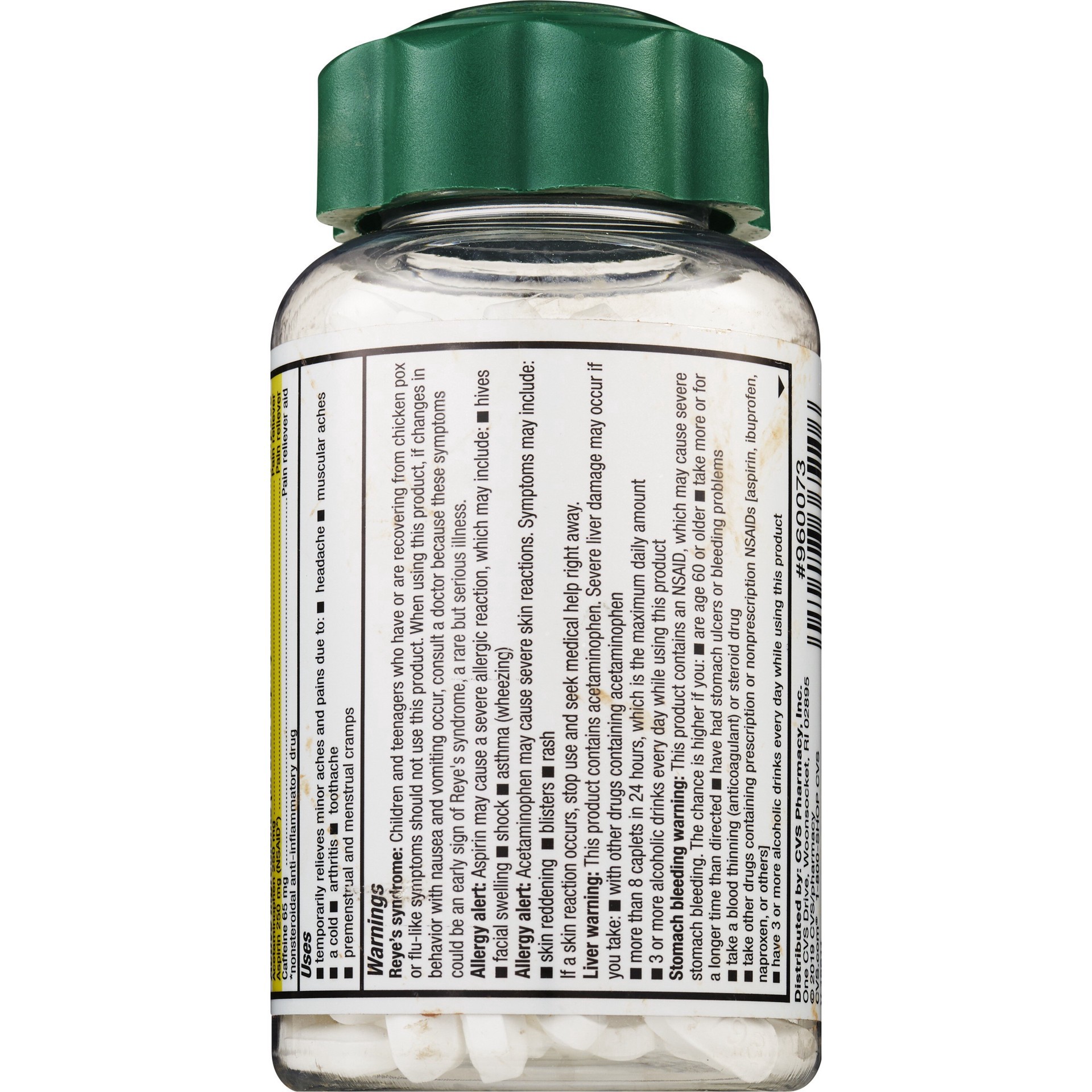 slide 2 of 5, Cvs Extra Strength Headache Relief Acetaminophen, Aspirin (Nsaid) & Caffeine Caplets, 200 Ct, 200 ct