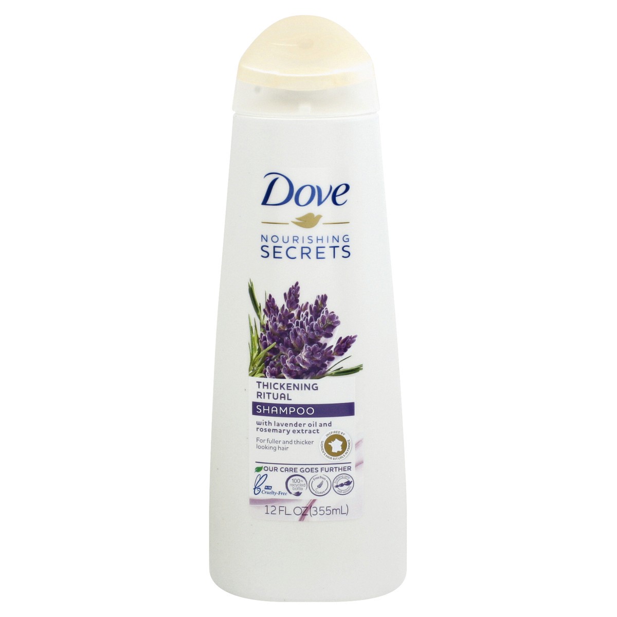 slide 10 of 10, Dove Volumizing Shampoo Lavender & Volume, 12 fl oz, 12 fl oz