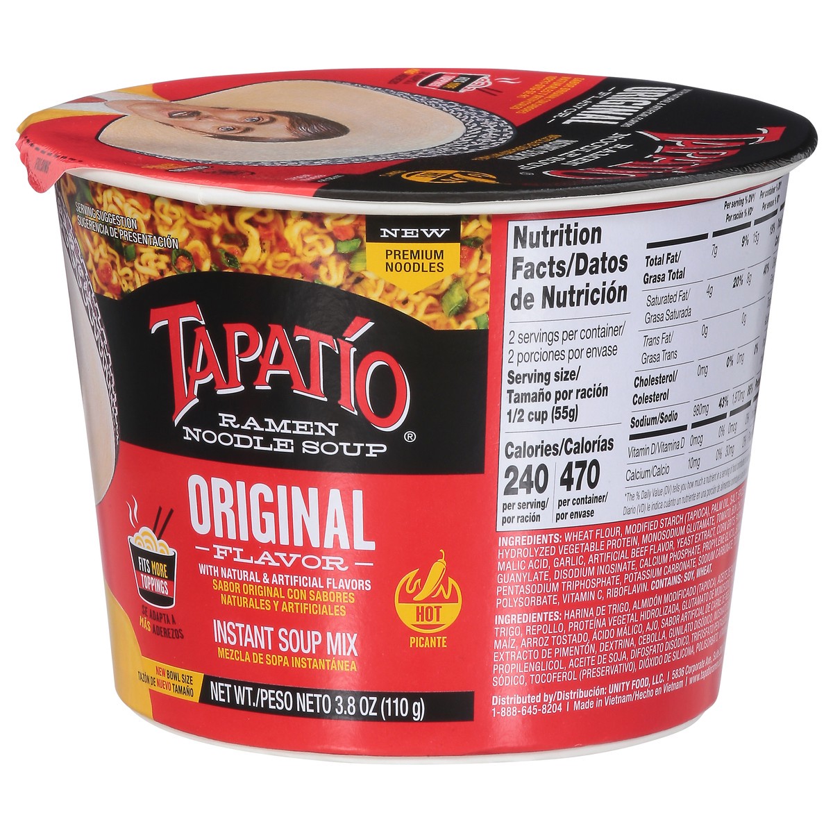 slide 6 of 11, Tapatio Original Flavor Ramen Noodle Soup 3.8 oz, 3.8 oz