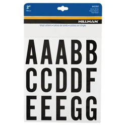 Hillman 2" Black and White Letter Pack