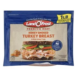 Land O' Frost Premium Lunch Meat Honey Smoked Turkey Breast 1 lb