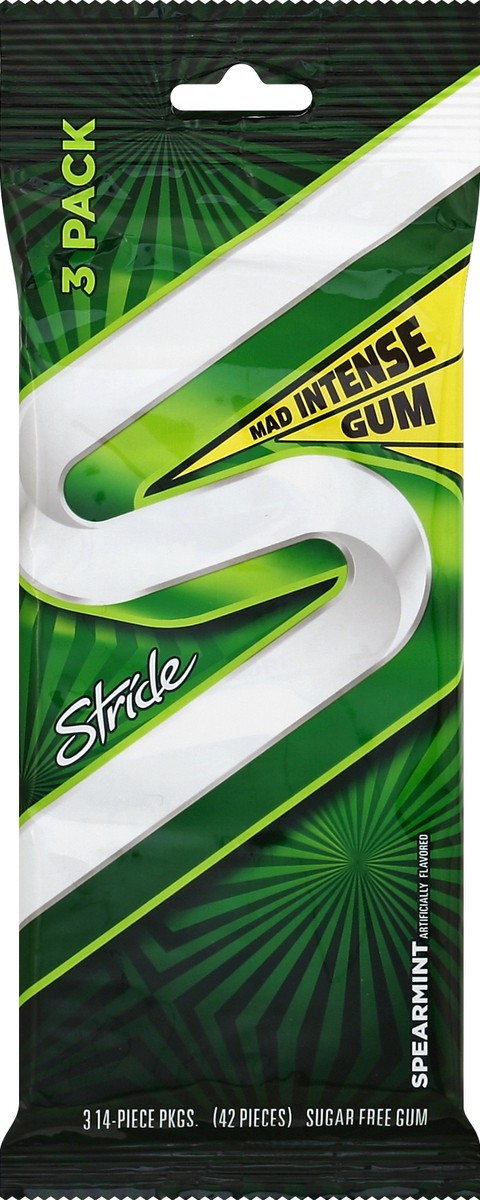 slide 1 of 4, Stride Gum 3 ea, 3 ct