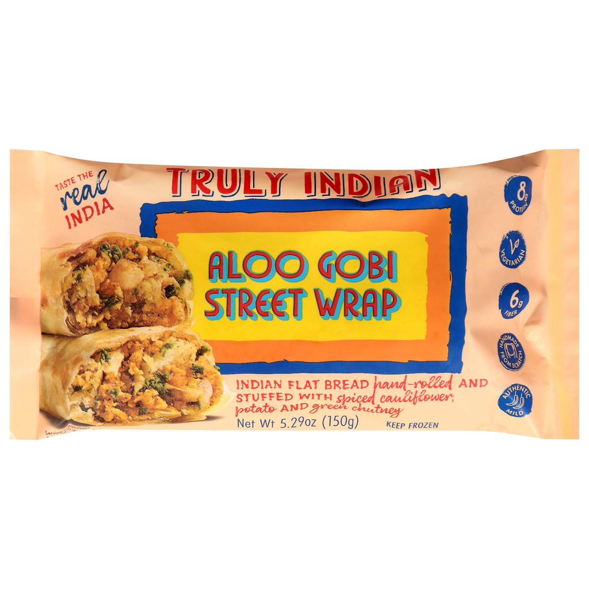 slide 1 of 13, Truly Indian Aloo Gobi Street Wrap 5.29 oz, 5.29 oz