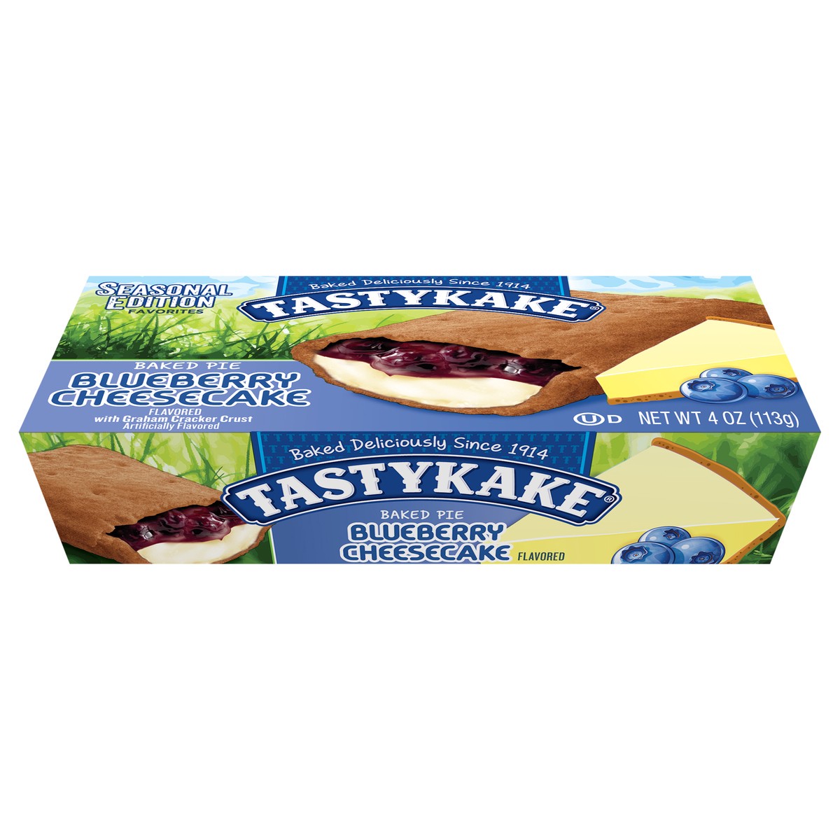 Tastykake Baked Blueberry Cheesecake Flavored Pie, Individually Wrapped ...