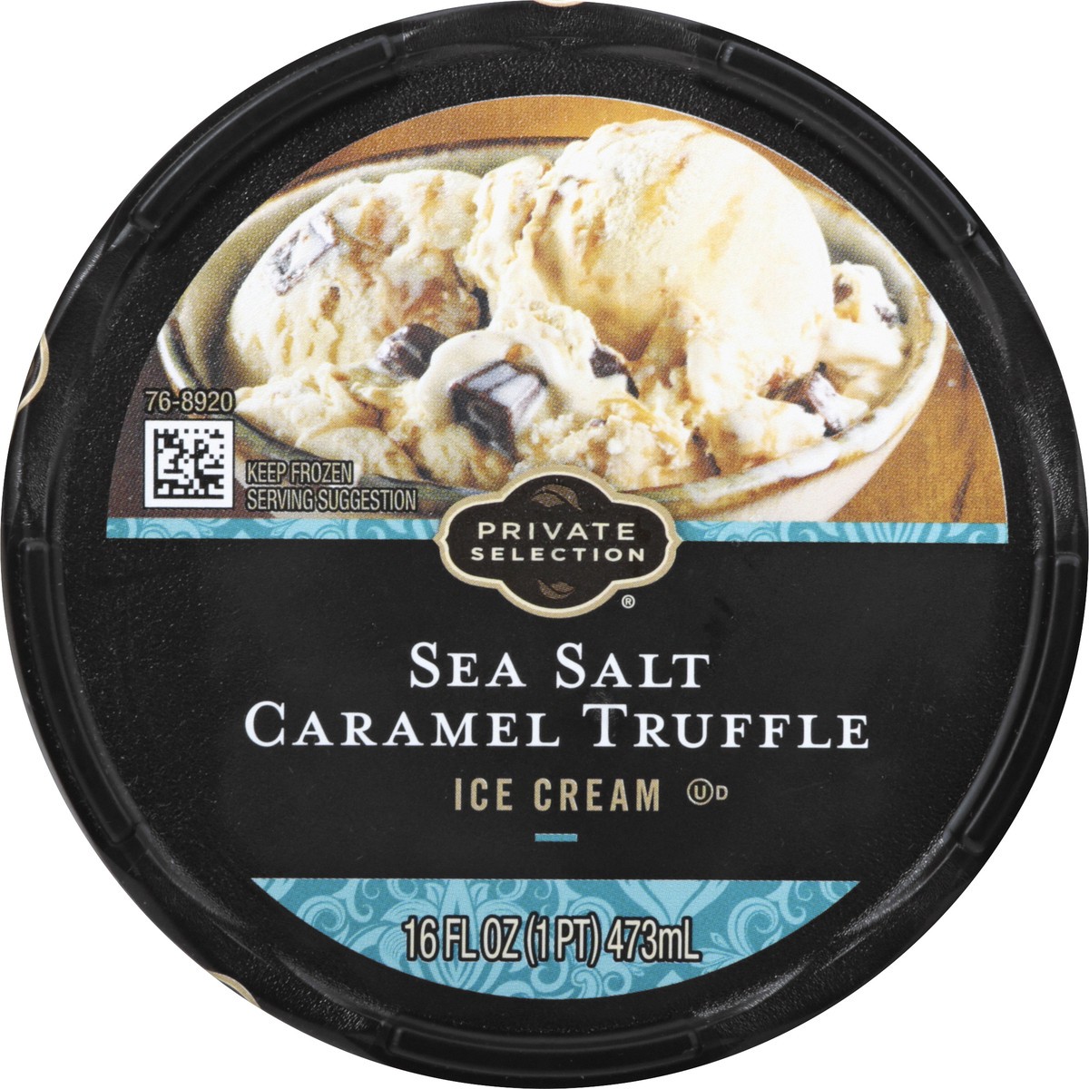 slide 12 of 12, Private Selection Sea Salt Caramel Truffle Ice Cream 16 oz, 16 oz