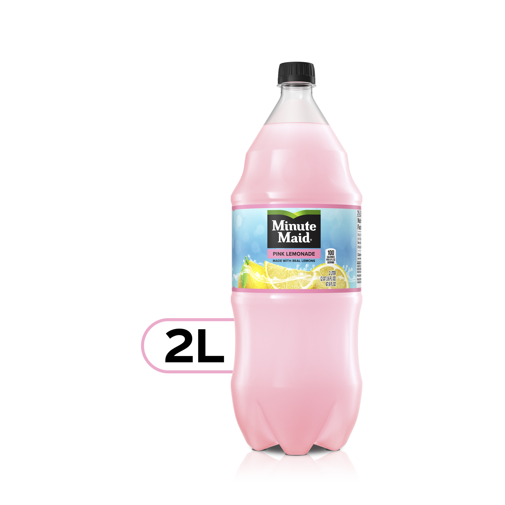 slide 1 of 1, Minute Maid Pink Lemonade, Fruit Drink, 2 Liters, 67.60 fl oz