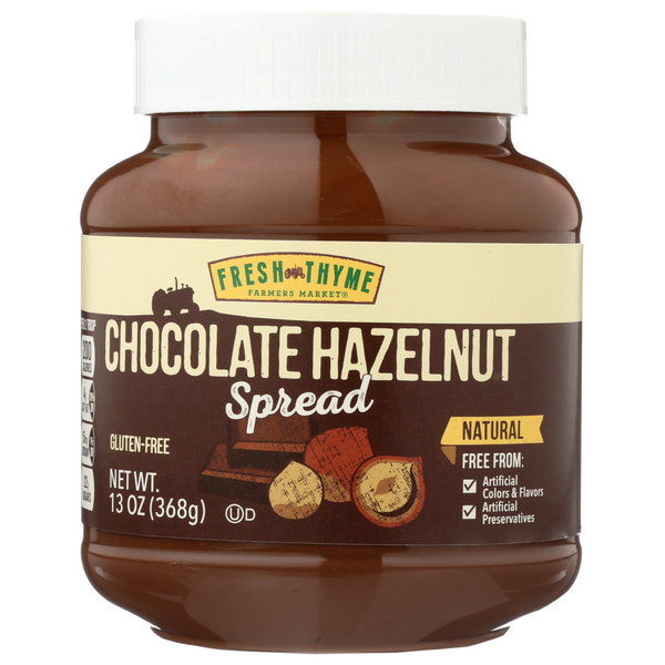slide 1 of 1, Fresh Thyme Chocolate Hazlnut Spread, 13 oz