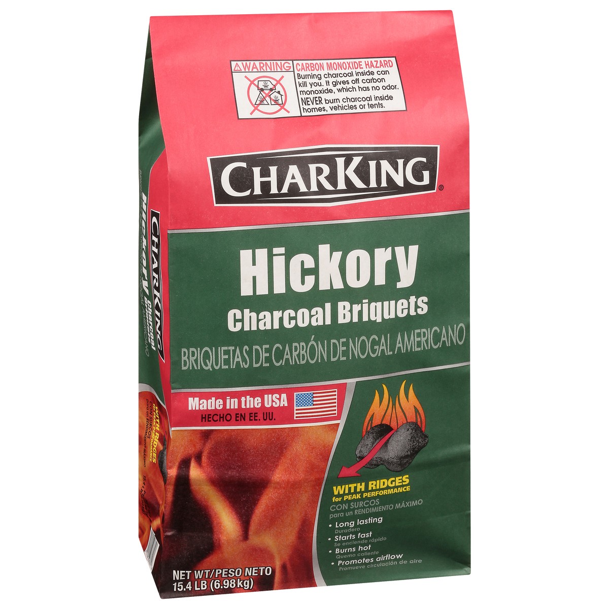 slide 7 of 9, CharKing Hickory Charcoal Briquets 15.4 lb, 15.4 lb