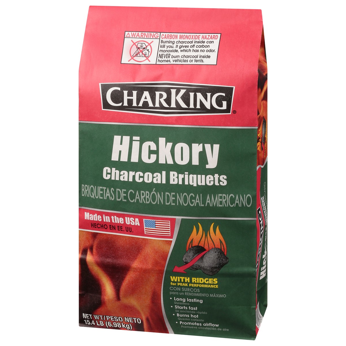 slide 2 of 9, CharKing Hickory Charcoal Briquets 15.4 lb, 15.4 lb