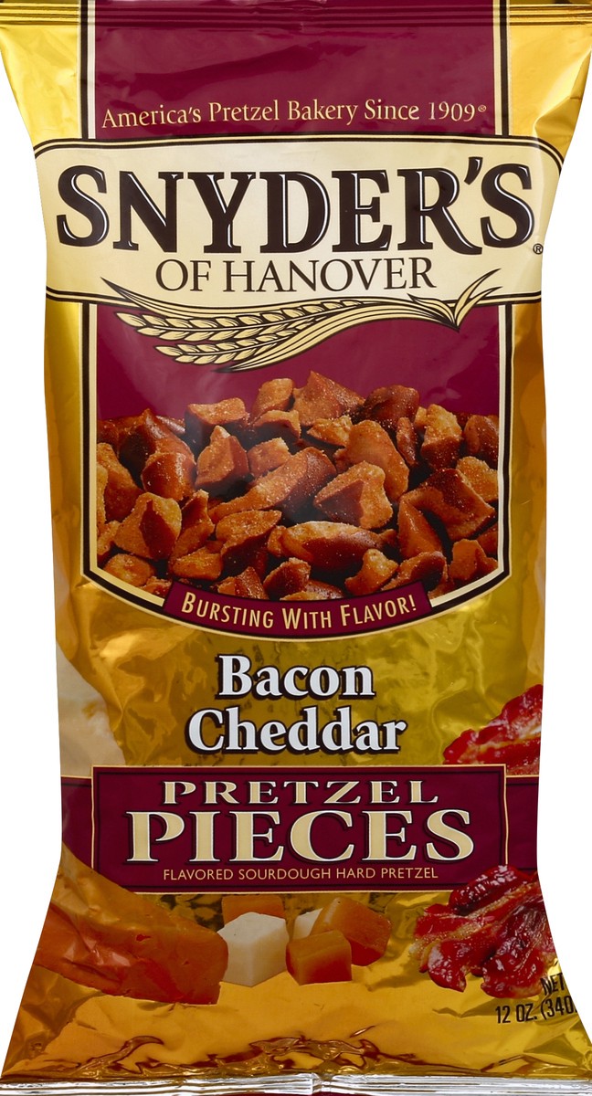 slide 5 of 5, Snyder's of Hanover Pretzels Pieces Bacon Cheddar, 12 oz