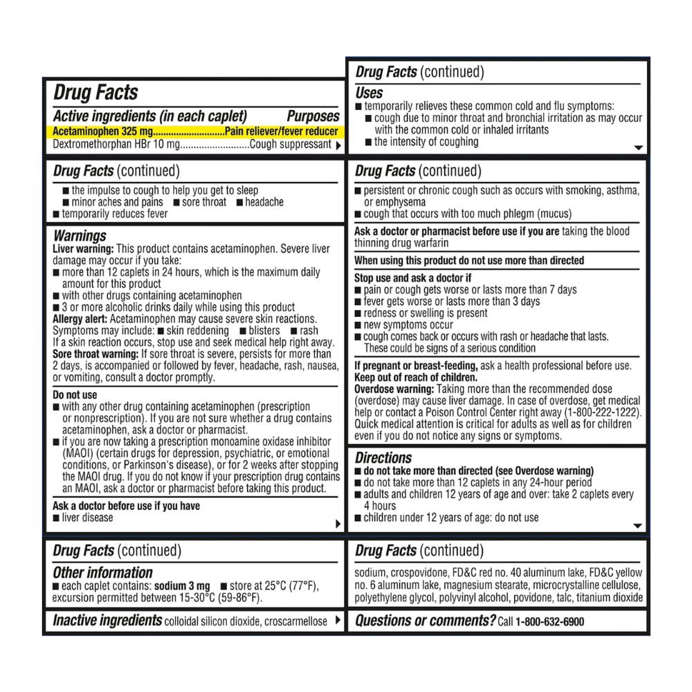 slide 3 of 4, Kroger® Maximum Strength Multi-Symptom Rapid Release Cold Medicine Caplets, 20 ct