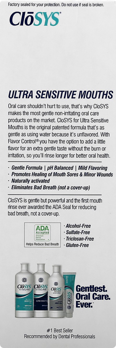 slide 2 of 9, CloSYS Ultra-Sensitive Rinse-32oz, 32 fl oz