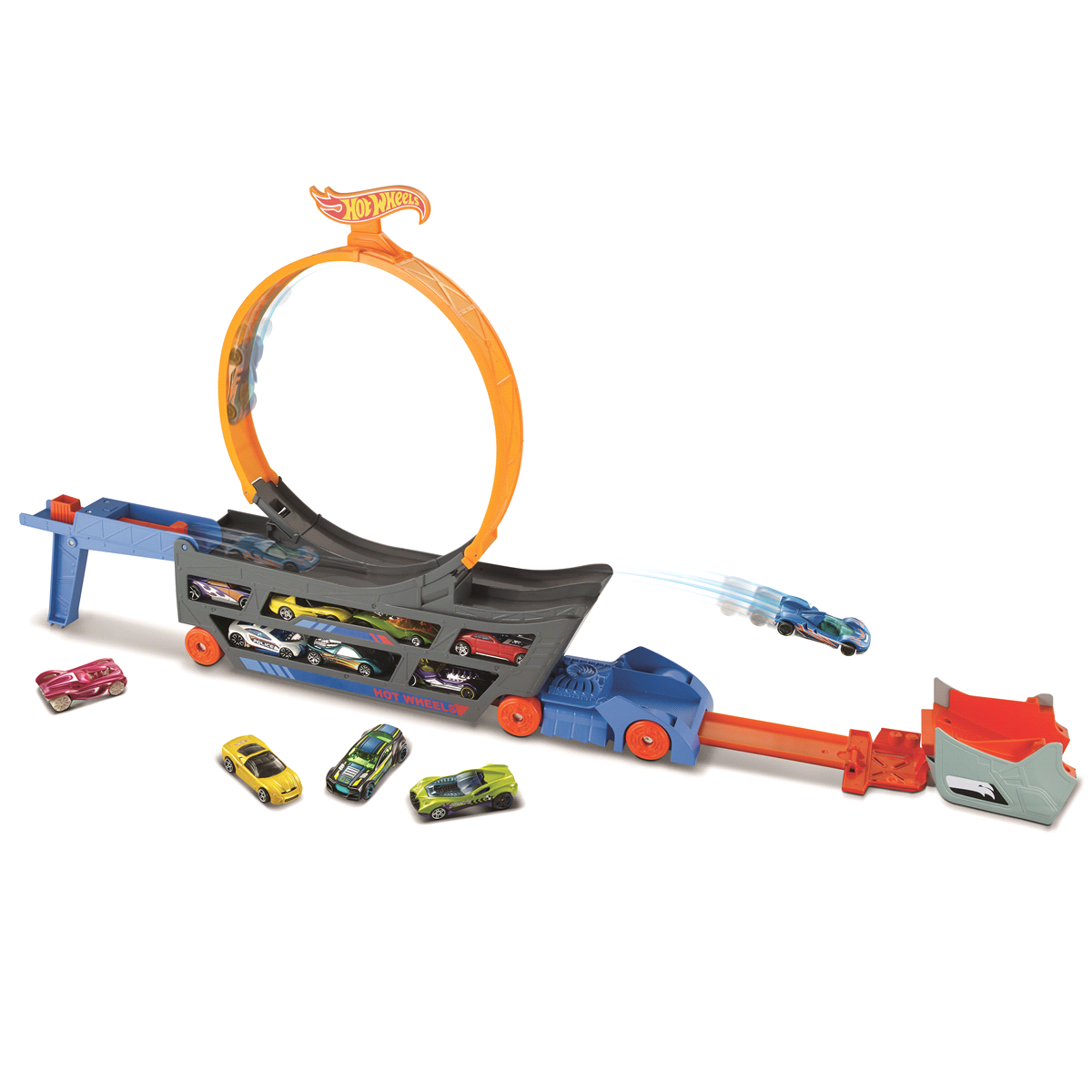 slide 1 of 1, Mattel ​Hot Wheels Stunt & Go Mobile Track Set, 1 ct