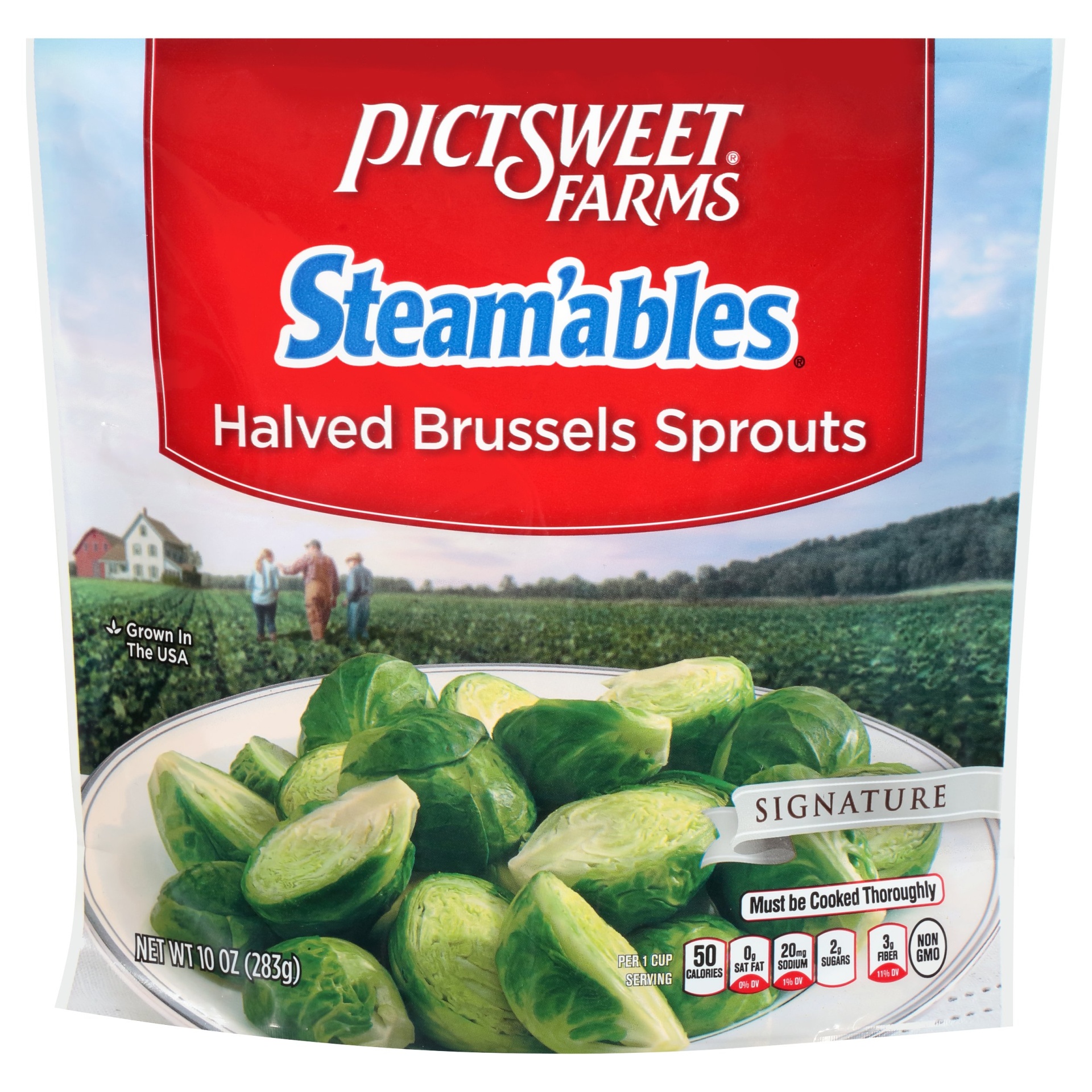 slide 1 of 8, PictSweet Farms Signature Halved Brussels Sprouts, 10 oz