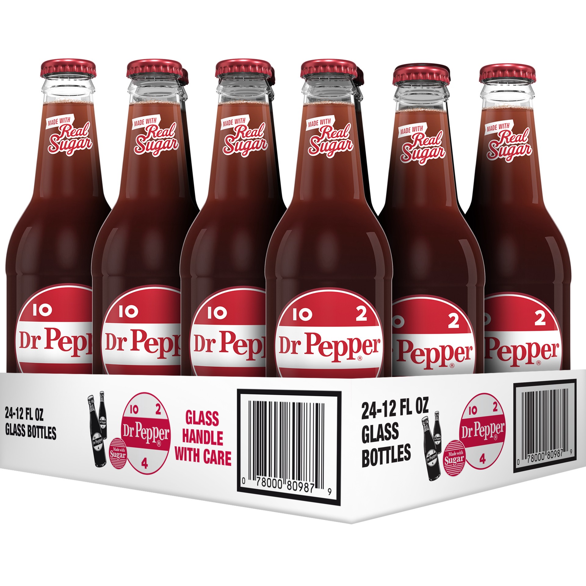 slide 3 of 5, Dr Pepper Made with Sugar Soda- 24 ct, 24 ct