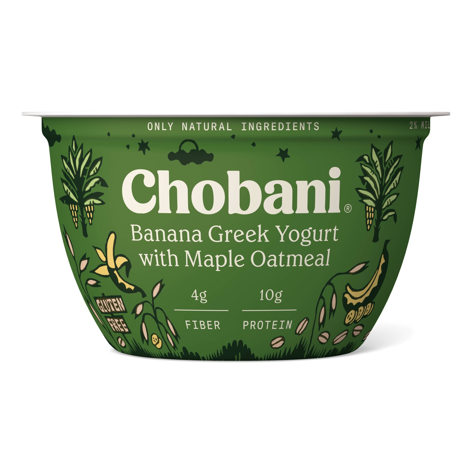 slide 1 of 1, Chobani Banana Greek Yogurt With Maple Oatmeal, 5.3 oz