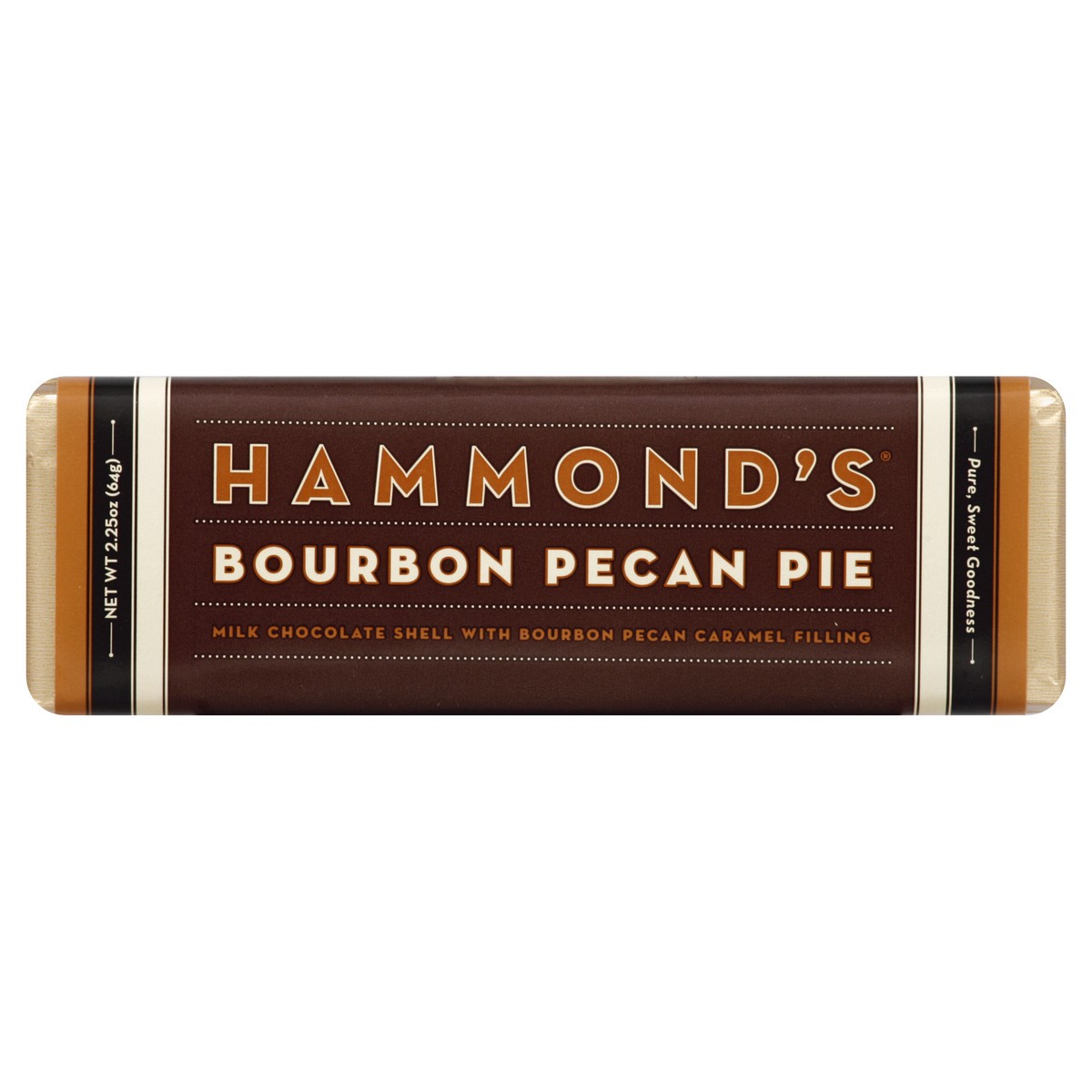 slide 2 of 6, Hammond's Bourbon Pecan Pie Milk Chocolate Bar, 2.25 oz