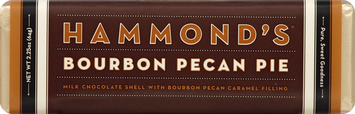 slide 1 of 6, Hammond's Bourbon Pecan Pie Milk Chocolate Bar, 2.25 oz