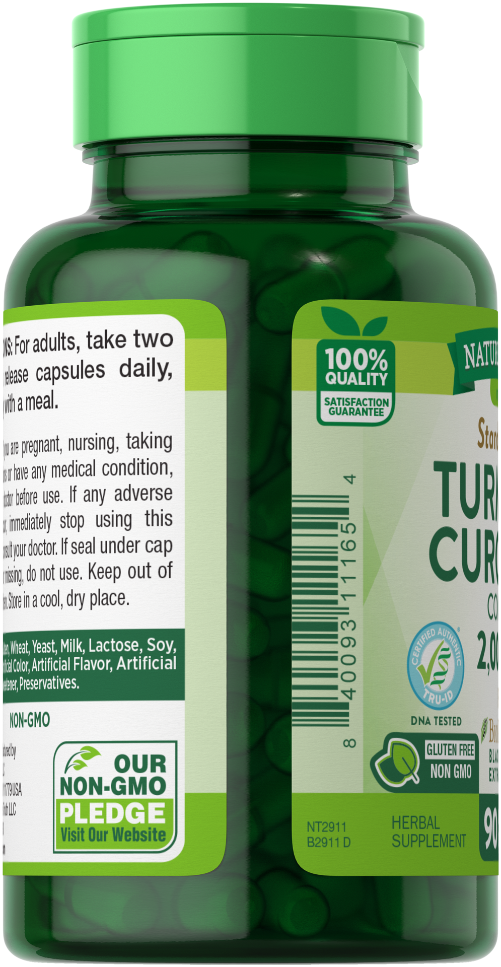 slide 2 of 4, Nature's Truth Standardized Turmeric Curcumin Complex 2,000 mg**, 90 ct