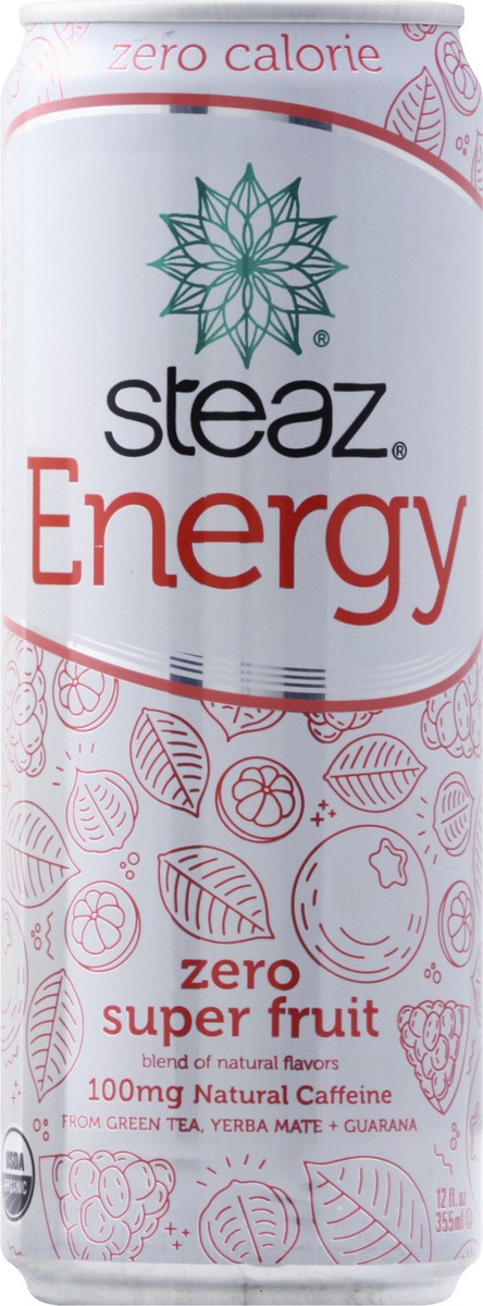 slide 7 of 8, Steaz Energy Tea - 12 oz, 12 oz