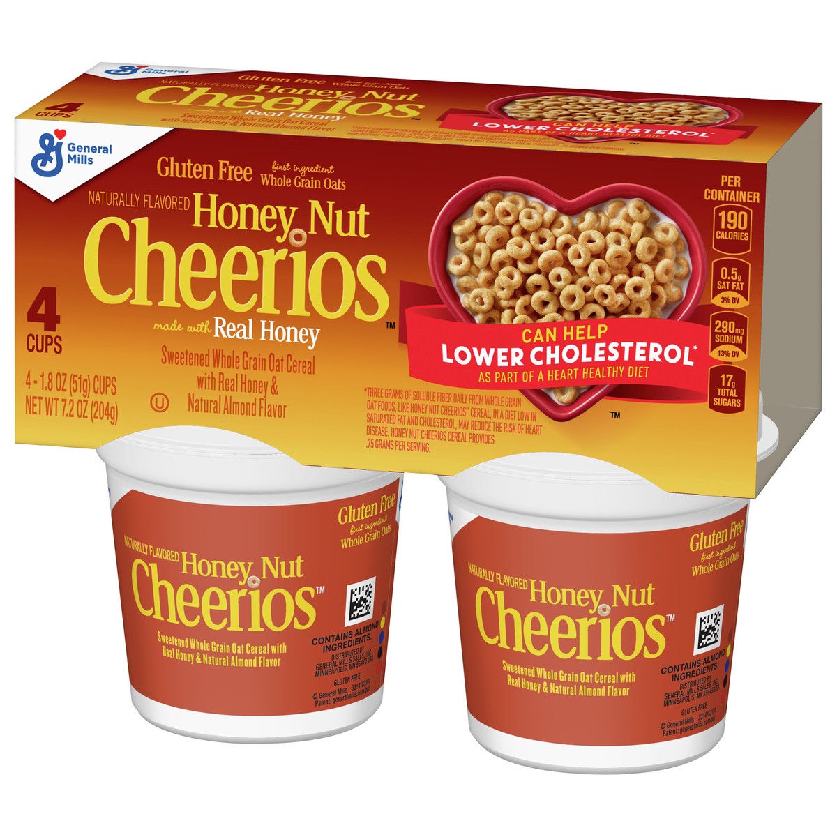 Cheerios General Mills Honey Nut Cheerios Sweetened Whole Grain Oat