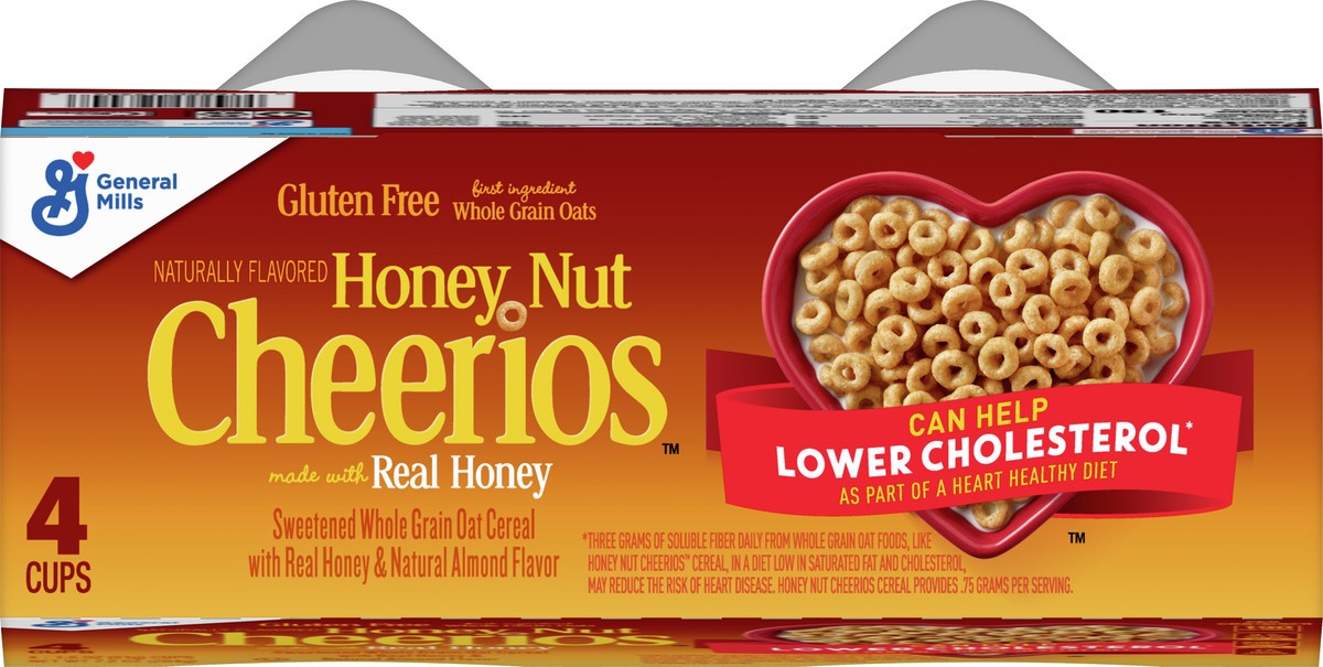 Cheerios General Mills Honey Nut Cheerios Sweetened Whole Grain Oat Cereal 4 Ct 1 8 Oz Shipt