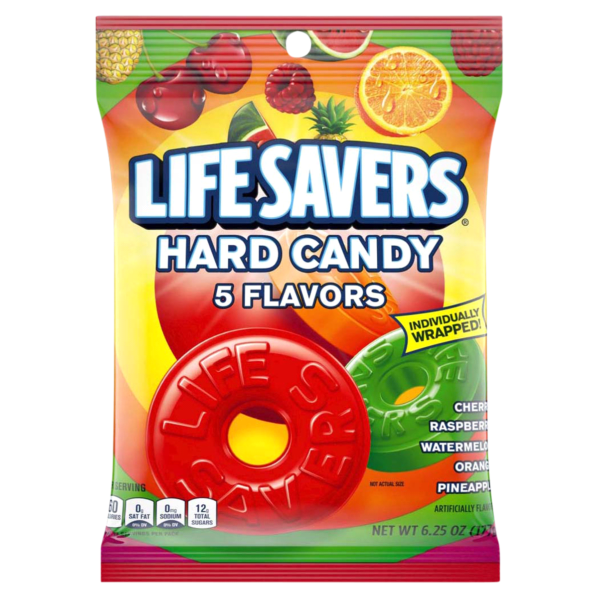 slide 1 of 6, Life Savers 5 Flavors Hard Candy, 6.25 oz