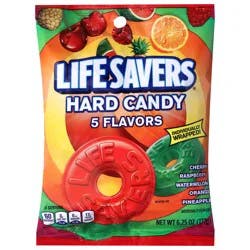 LIFE SAVERS 5 Flavors Hard Candy, 6.25 oz Bag
