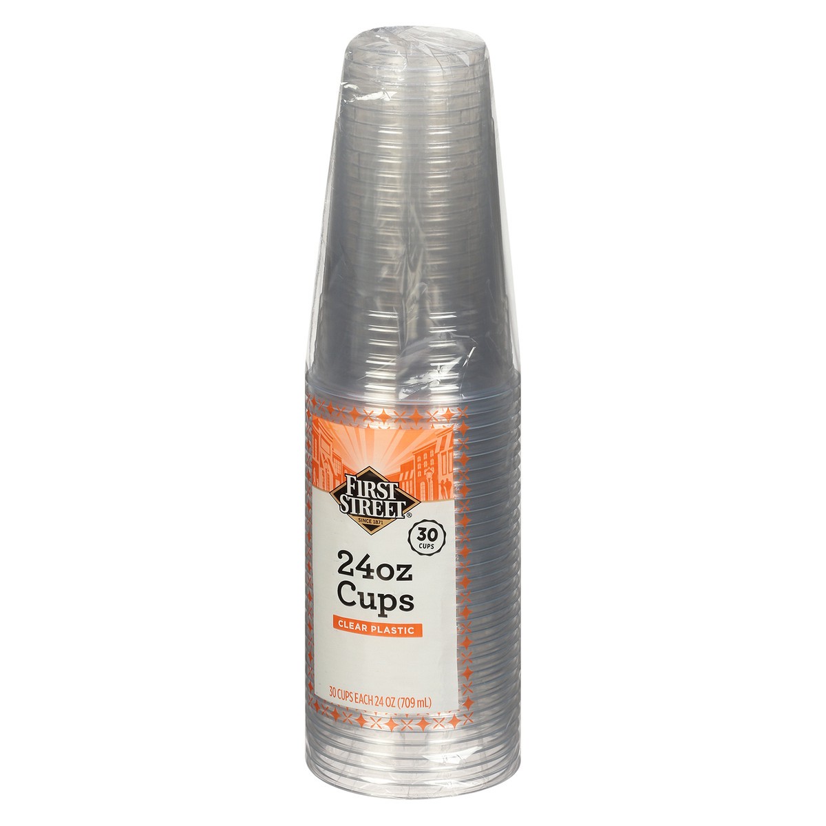 slide 7 of 11, First Street Plastic Cups, 30 ct