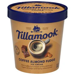 Tillamook Coffee Almond Fudge Ice Cream 16 fl oz