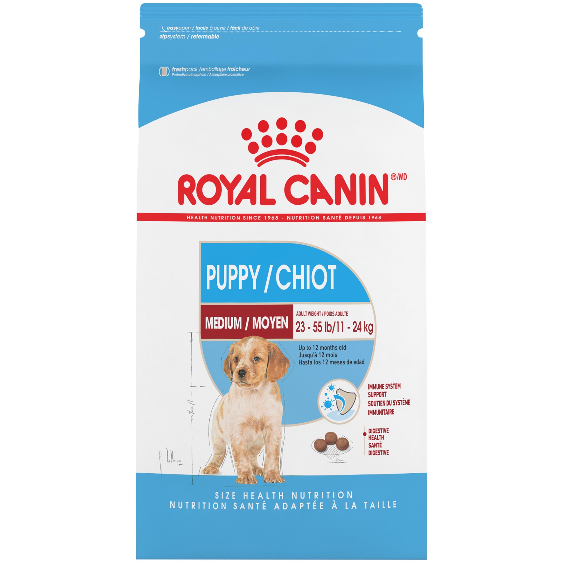 slide 1 of 1, Royal Canin Medium Puppy Dry Food, 30 lb