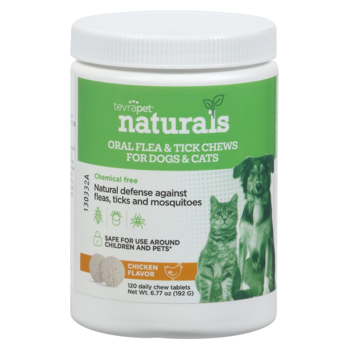 slide 8 of 12, TevraPet Naturals Tablets Chicken Flavor Oral Flea & Tick Chews for Dogs & Cats 120 ea, 120 ct