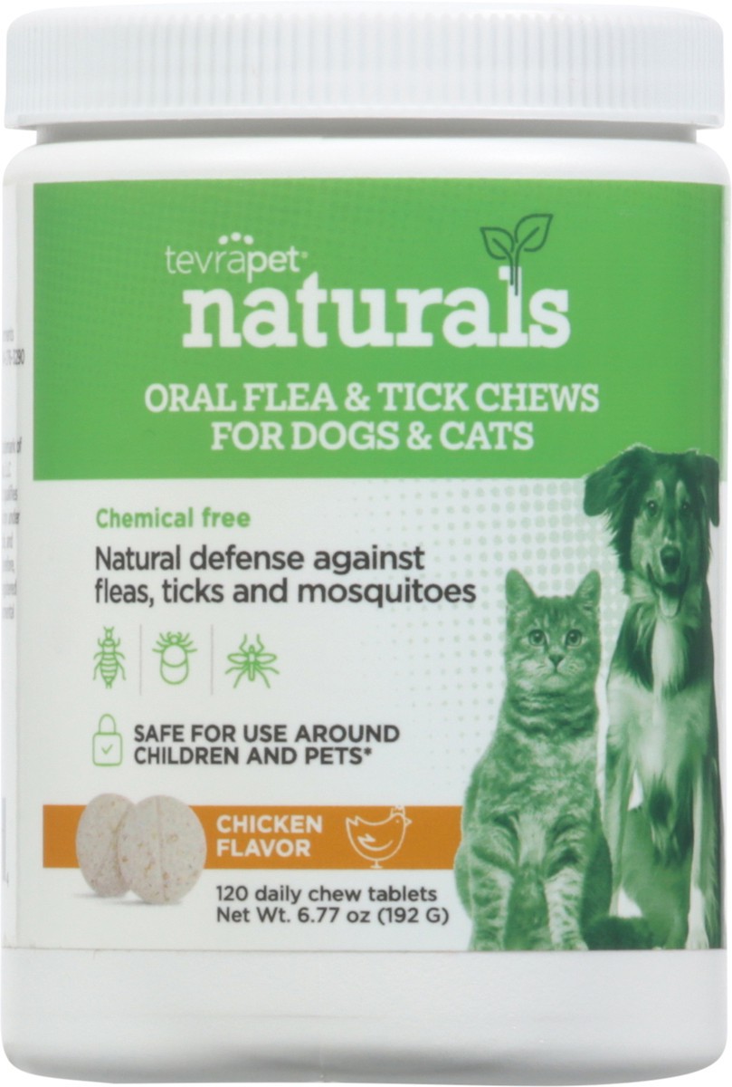 slide 12 of 12, TevraPet Naturals Tablets Chicken Flavor Oral Flea & Tick Chews for Dogs & Cats 120 ea, 120 ct
