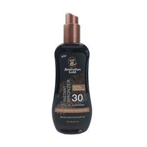 slide 1 of 1, Australian Gold Spray Gel Sunscreen With Bronzer, Spf 30, 8 Oz, 8 oz