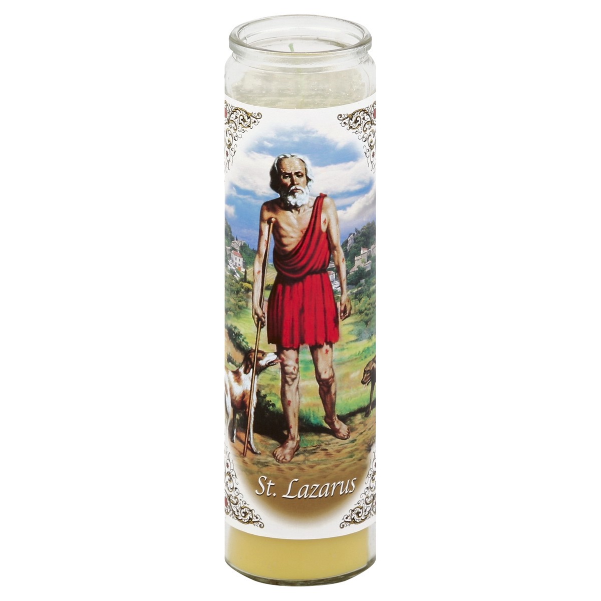 slide 3 of 3, Hanna's Candle Company St. Lazarus 8 Inch Candle 1 Each, 1 ct