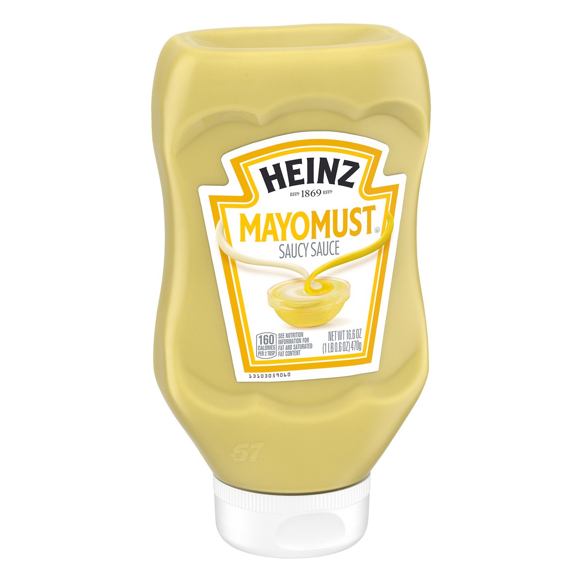 slide 2 of 10, Heinz Mayomust Mayonnaise & Mustard Sauce Bottle, 16.6 oz