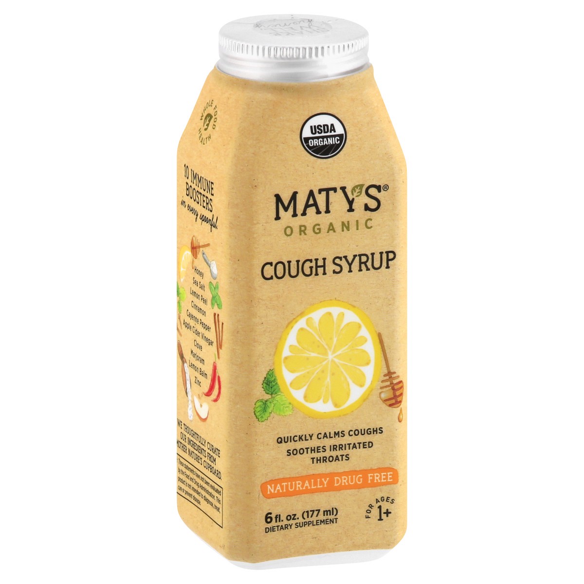 slide 4 of 9, Maty's Organic Cough Syrup 6 FO, 6 fl oz